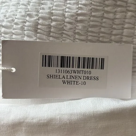 Reformation Shiela Strapless Linen Mini Dress NWT